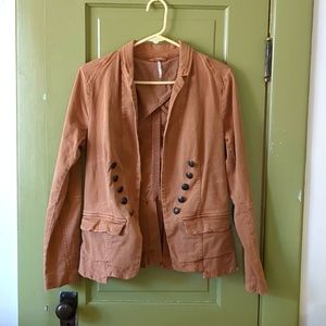 Free People Blazer Jacket S Boho Anthropologie